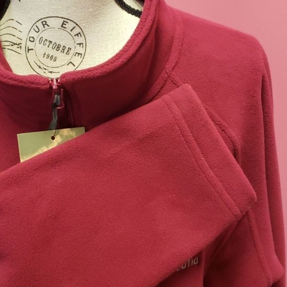 NWT ❤🤍🖤 Landway Fleece Grape Zip Up Cardigan Sweater - Picture 11 of 13